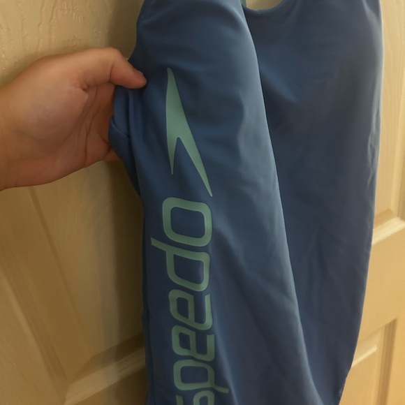 Girls Speedo Teal Strappy One Piece Swimsuit - Picture 4 of 11